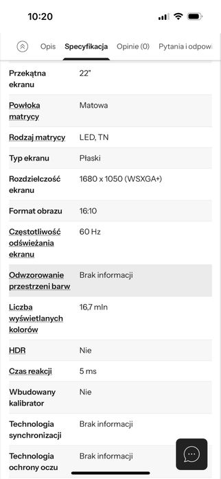 Monitor NEC MultiSync E223W