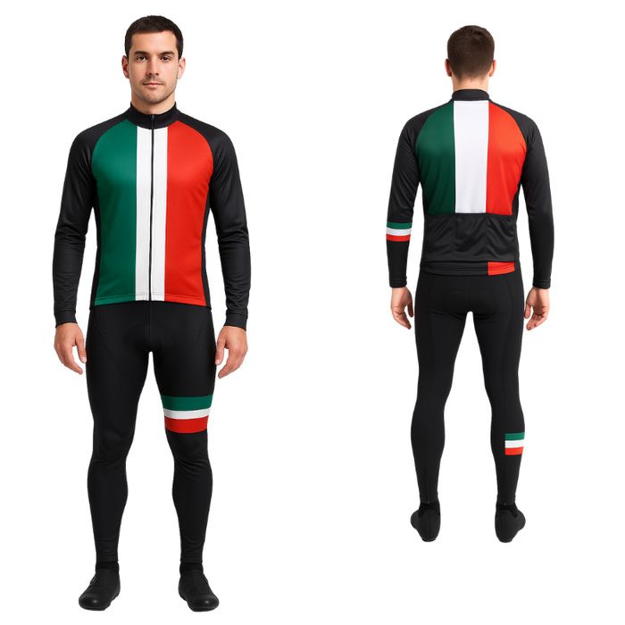 Strój rowerowy kolarski męski XL ocieplany komplet