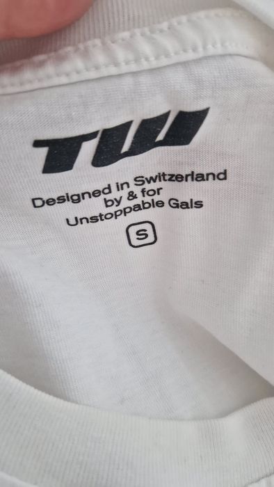Biały T-Shirt "Totally Unstoppable" TW, Rozmiar S