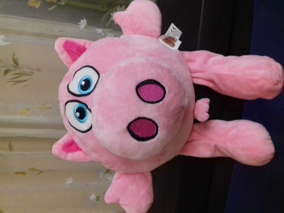 Игрушка мягкая свинья свинка Crazy pets іграшка м'яка свиня поросенок