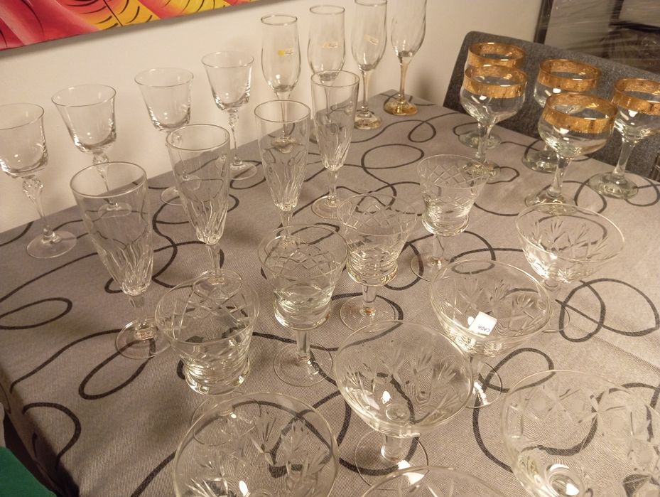 Copos de cristal e Vidro 0.50 unidade