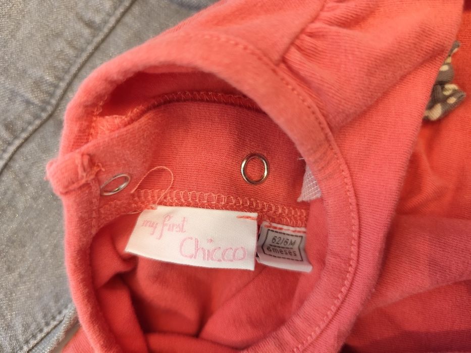 Conjunto camisola e calça menina Chicco 6 meses - 62 cms