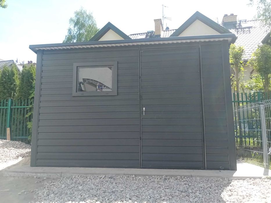 Domek ogrodowy blaszany narzędziowy 3x2 na wymiar PRODUCENT (140)