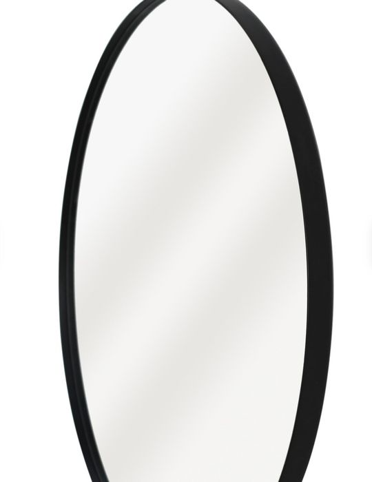 Espelho redondo preto