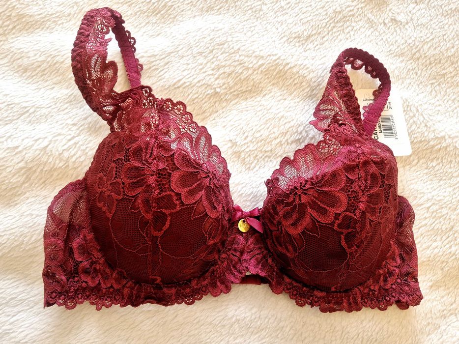 Biustonosz Usztywniany bordowy Carmela MAT