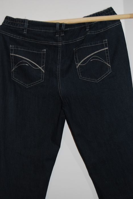 Damskie spodnie dżinsowe C&A 46, dl.93 elastyczne