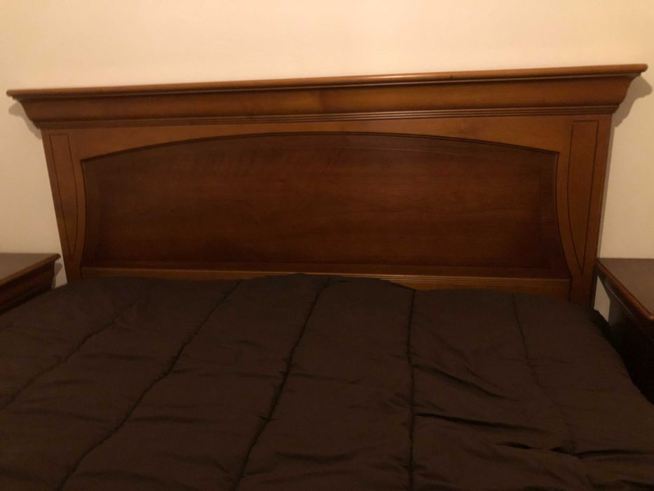 mobília de quarto de casal em cerejeira maciça estado novo
