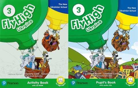 Англійська Fly high 3клас книжка/зошит /диск з відеоуроками