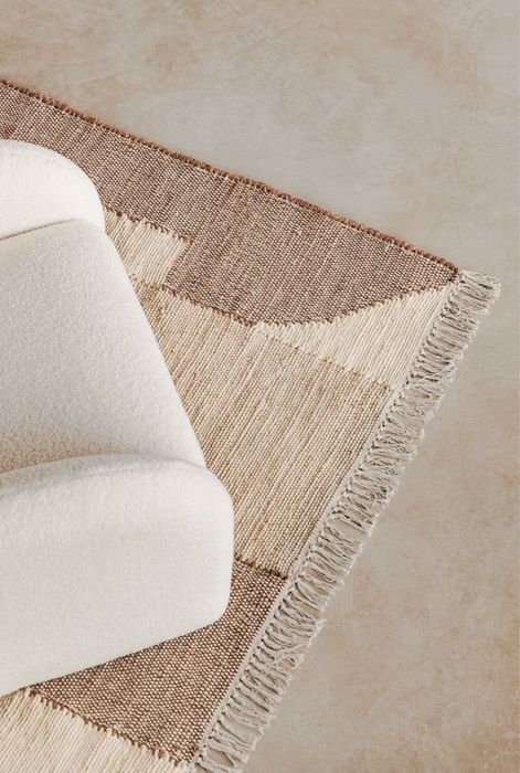Tapete de juta e algodao sklum 240x160