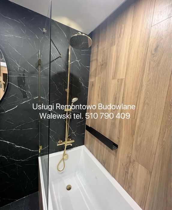 Remont łazienki glazurnik układanie płytek wykończenia Łomża Zambrów