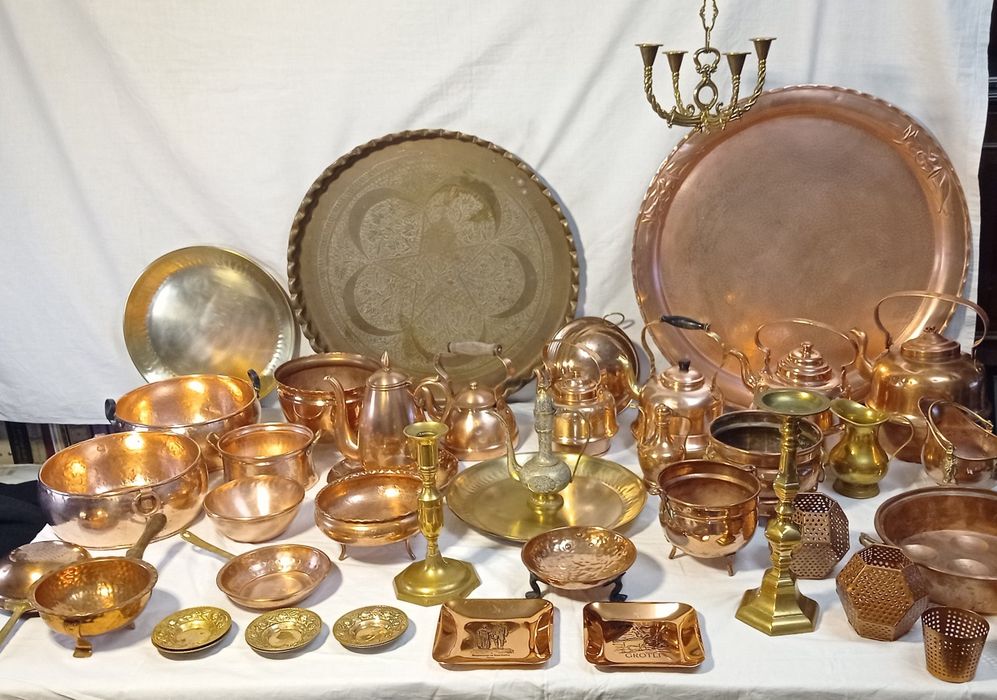 Роскошная медная и латунная посуда