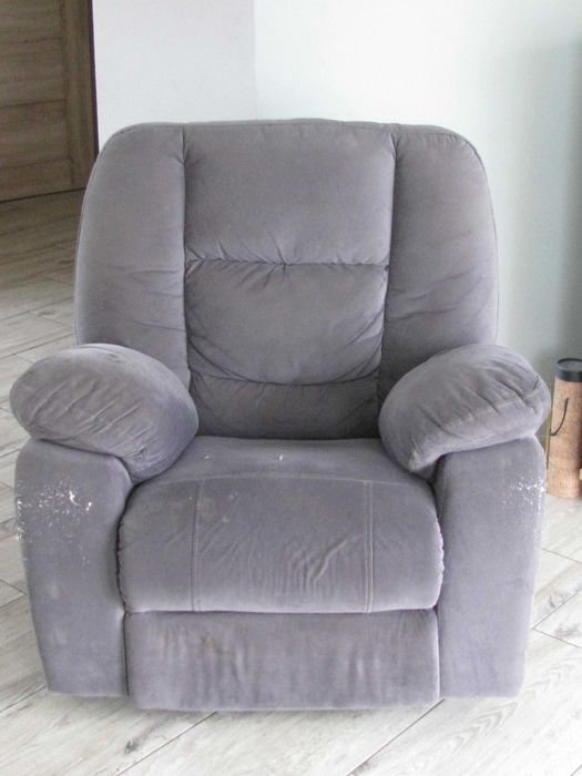 Fotel wypoczynkowy, obrotowy, rozkładany, funkcja kołysania