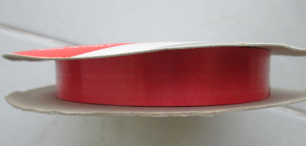 Rolo/Bobine de Fita Acetinada Vermelha para Embrulhos