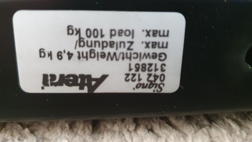 Bagaznik dachowy na relingi atera