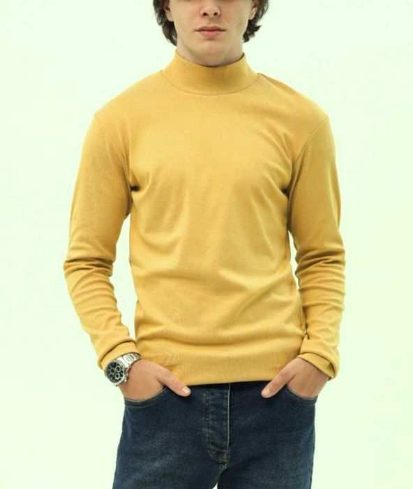 Отличный гольф горчичного цвета, 100% хлопок (Германия).