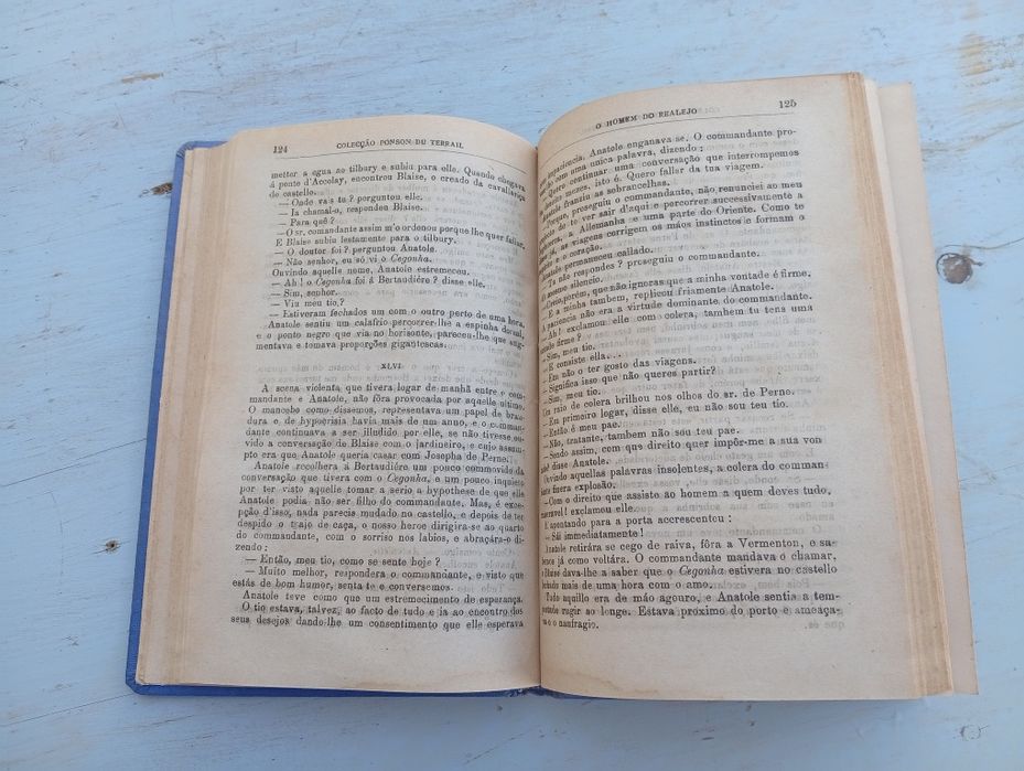 Livro Antigo 1917 - O Homem do Realejo (Ponson du Terrail) - Ed. Guima