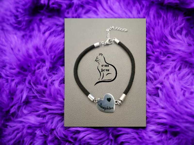 Conj 2 pulseiras preto (mãe e filha) mother/daughter - Novas