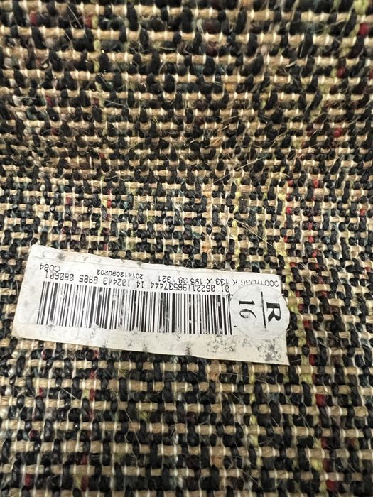 Carpete pelo preta 1.33 x1.95m