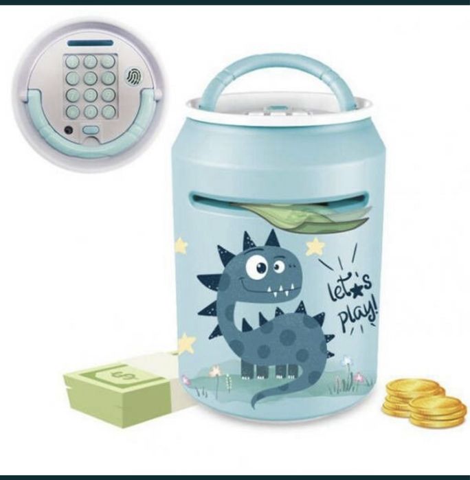 Играшка Копілка-сейф динозаврик з музикою та світлом