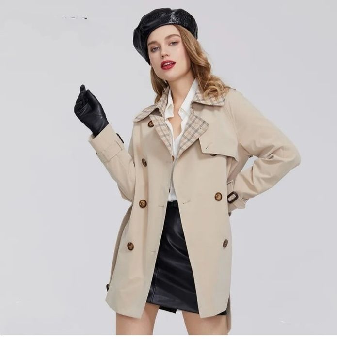 Тренч плащ великого розміру