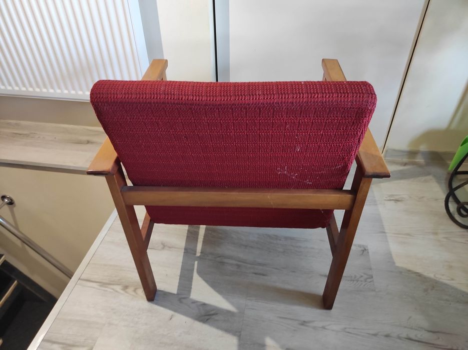 Dwa fotele klubowe PRL