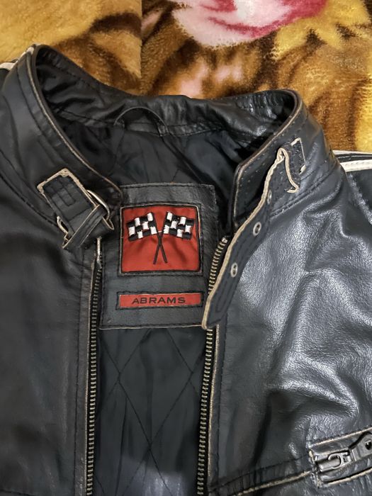 Шкіряна мотокуртка Abrams