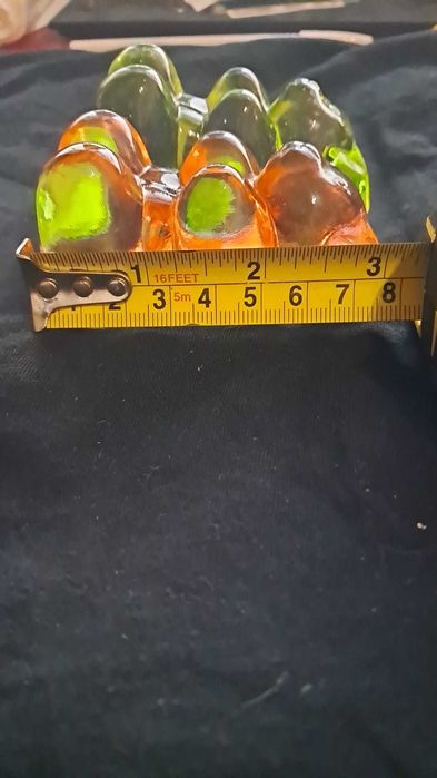 2 Ursinhos Decorativos em Vidro Translúcido