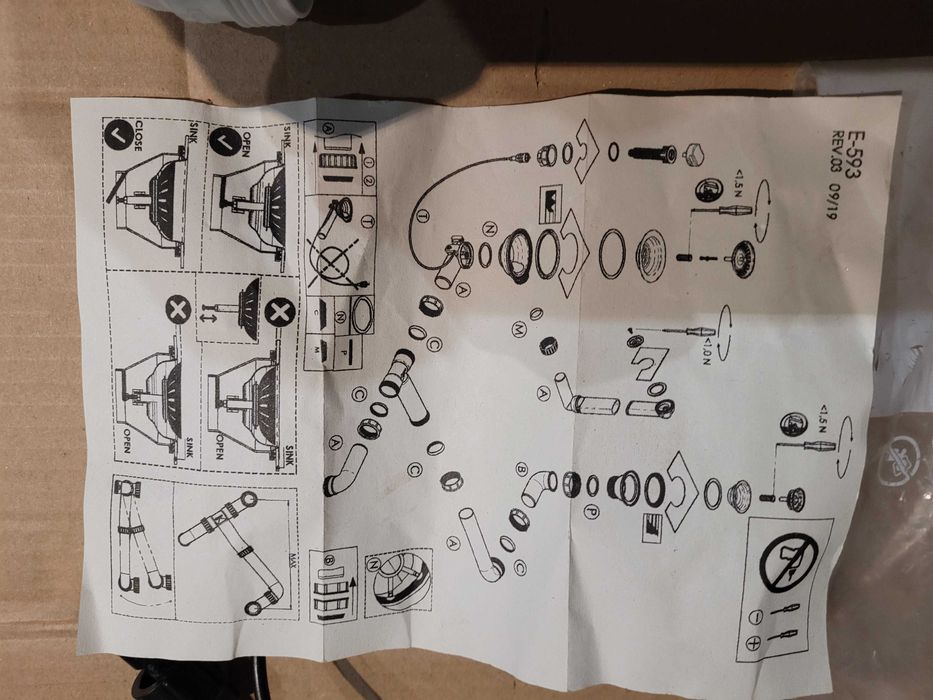 Shock zestaw odpływowy do zlewozmywaka 1 i 1/2 komorowego.