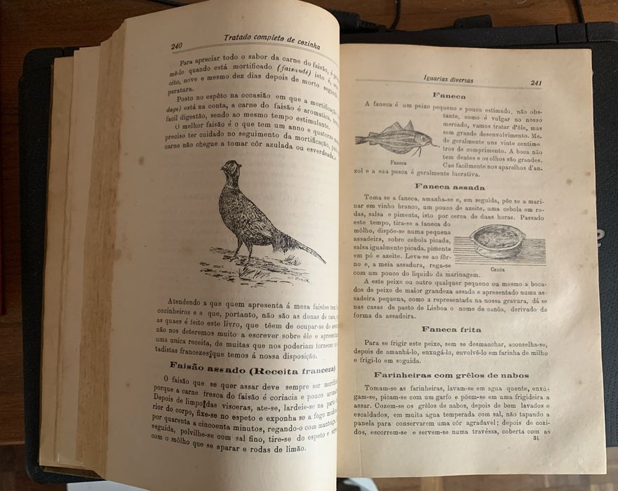Primeira edicao de “Tratado de cozinha e de copa” Carlos Bento da Maia