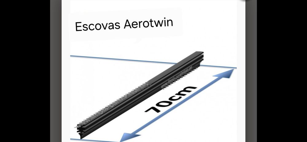 Borrachas universais para escovas Aerotwin