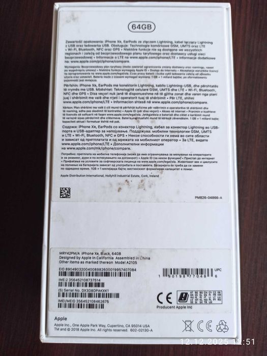 iPhone XR 64GB czarny