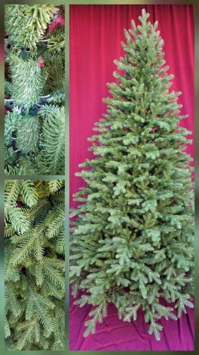 Ялинка штучна новорічна лита та гірлянди хвойні