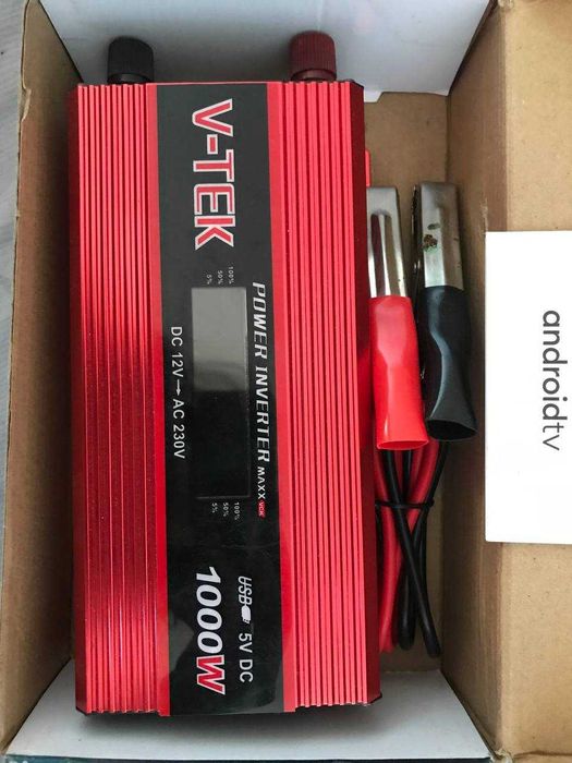 Автомобильный инвертор  V-TEK Power Inverter 1000W