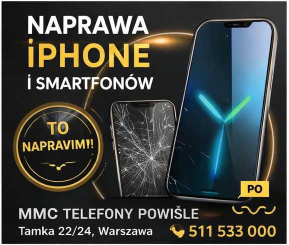 Naprawa telefonów marki Apple iPhone wymiana wyświetlacza lub szybki