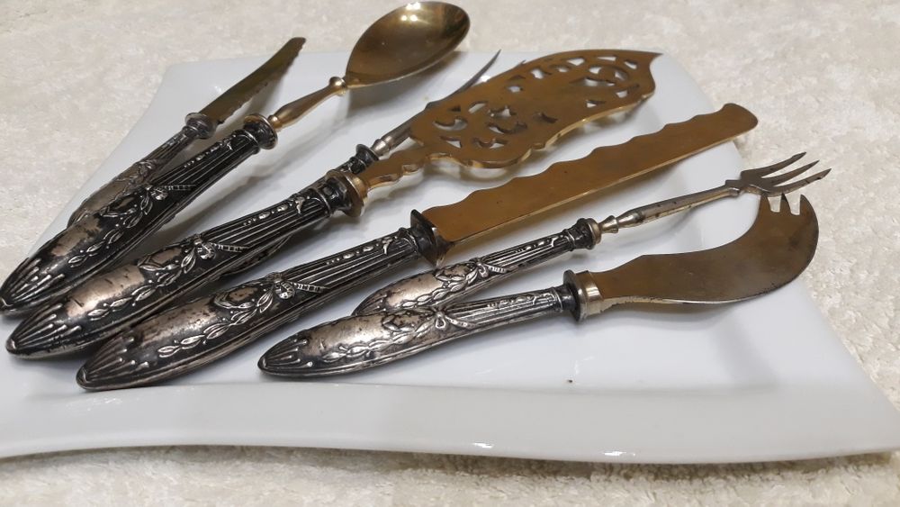 Серебро царской России. Столовые приборы.   Антиквариат