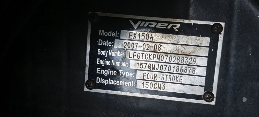 Продам скутер Viper 150см рік 2007
