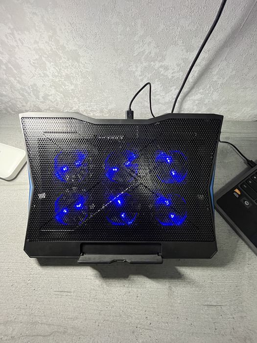 Подставка для ноутбука с охлаждением | 6 вентиляторов | LED подсветка