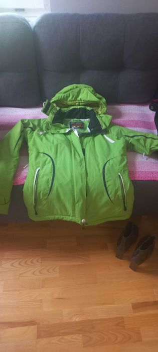 Kurtka narciarska damska zielona