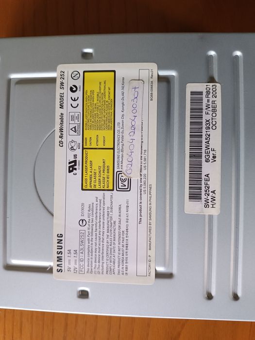 Gravador de CD Samsung SW-252