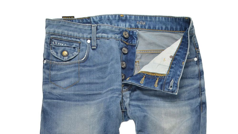Spodnie G-Star Raw 3301 Slim Tapered W32 L34 Męskie Jeansy Button