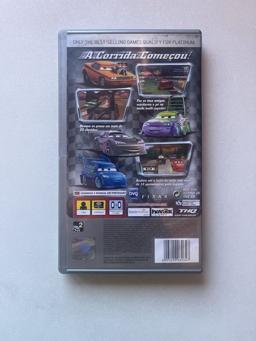 Jogo PSP Disney Pixar Carros Cars Edicao Platinum Completo
