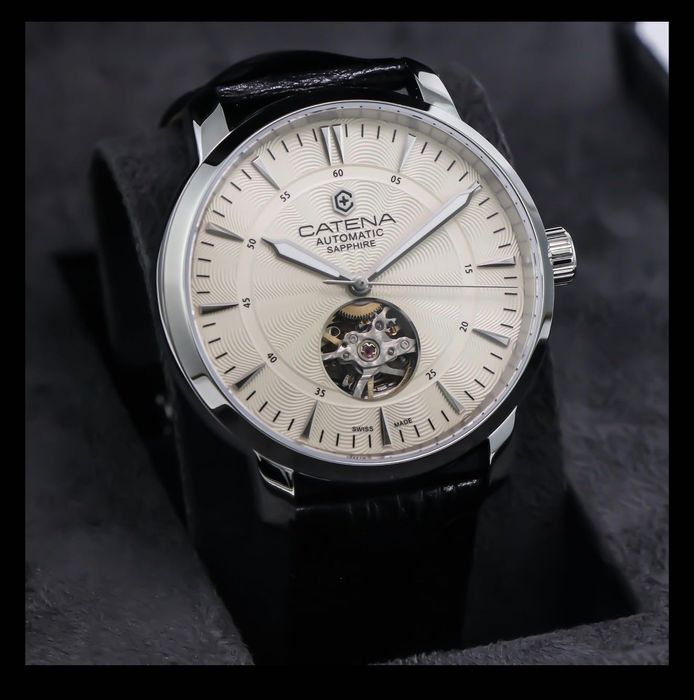 Zegarek Catena - Automatic Swiss Watch Open Heart - CAH026-EA