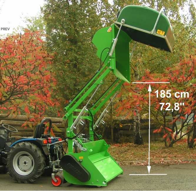 Kosiarka bijakowa z koszem Peruzzo KOALA 1600 PROFESSIONAL wysyp 1,85m