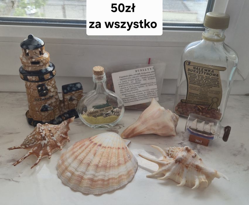 Kolekcja nadmorskich pamiątek
