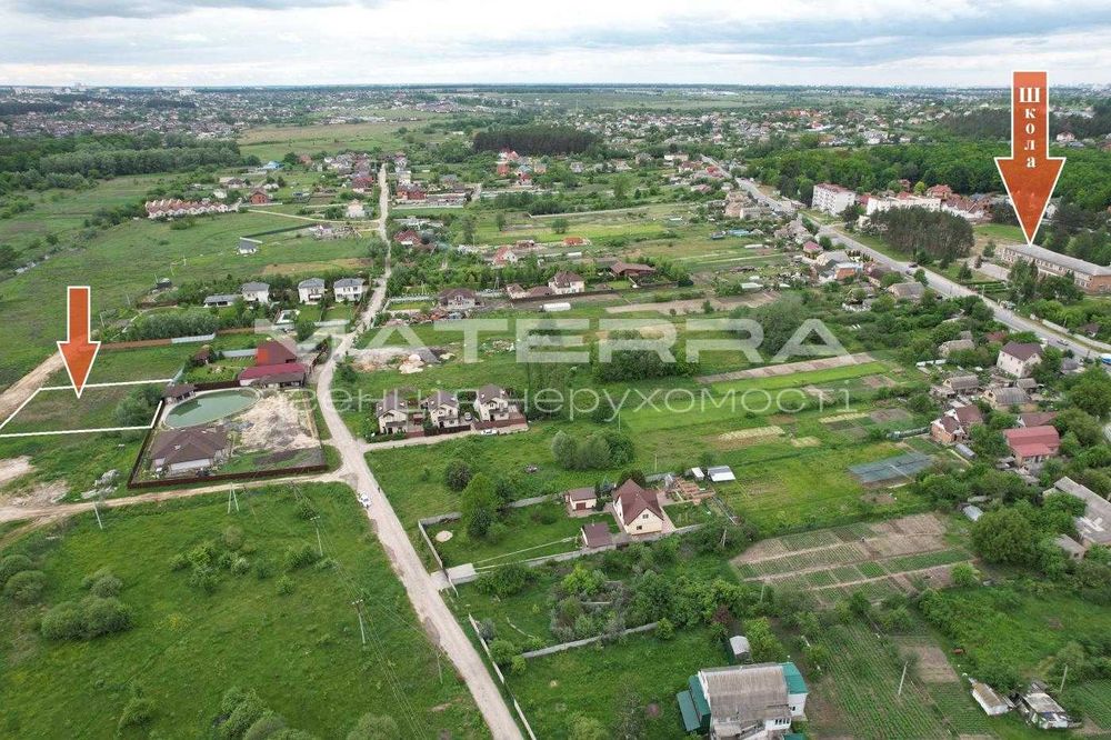 Віта-Поштова - Юрівка Продаж ділянки 16,2 сотки поруч з лісом та озером