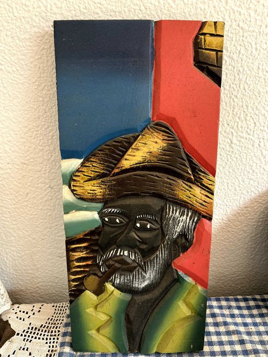 Quadro de madeira artesanal