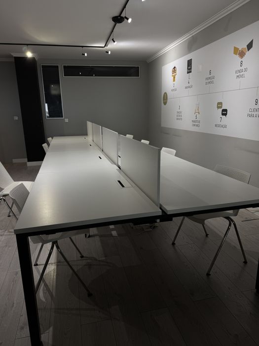 Modulo de 8 postos de trabalho (8 secretarias ligadas)