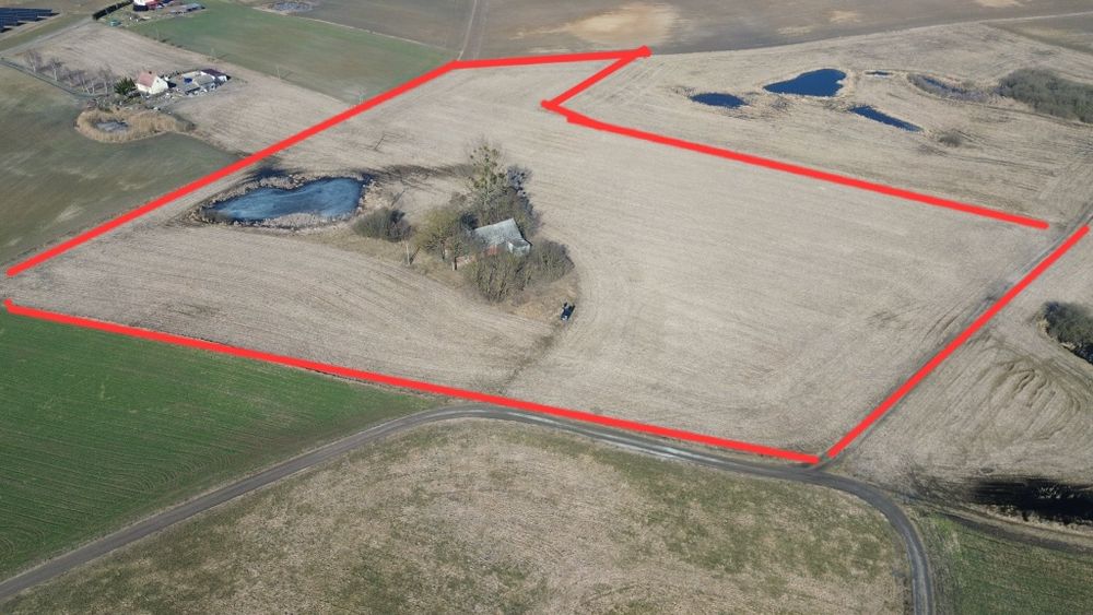 Ziemia rolna 3,2 ha, zabudowania, staw