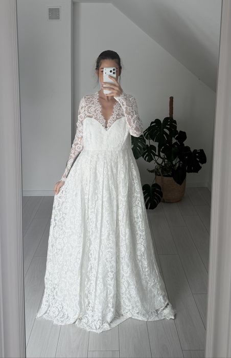 Suknia slubna 4xl asos kororonkowa litera a