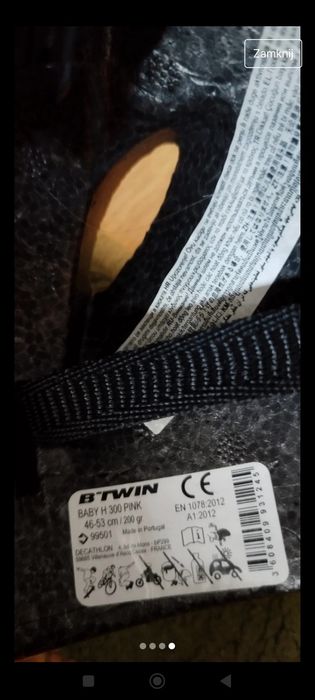 Kask dziecięcy dziewczęcy